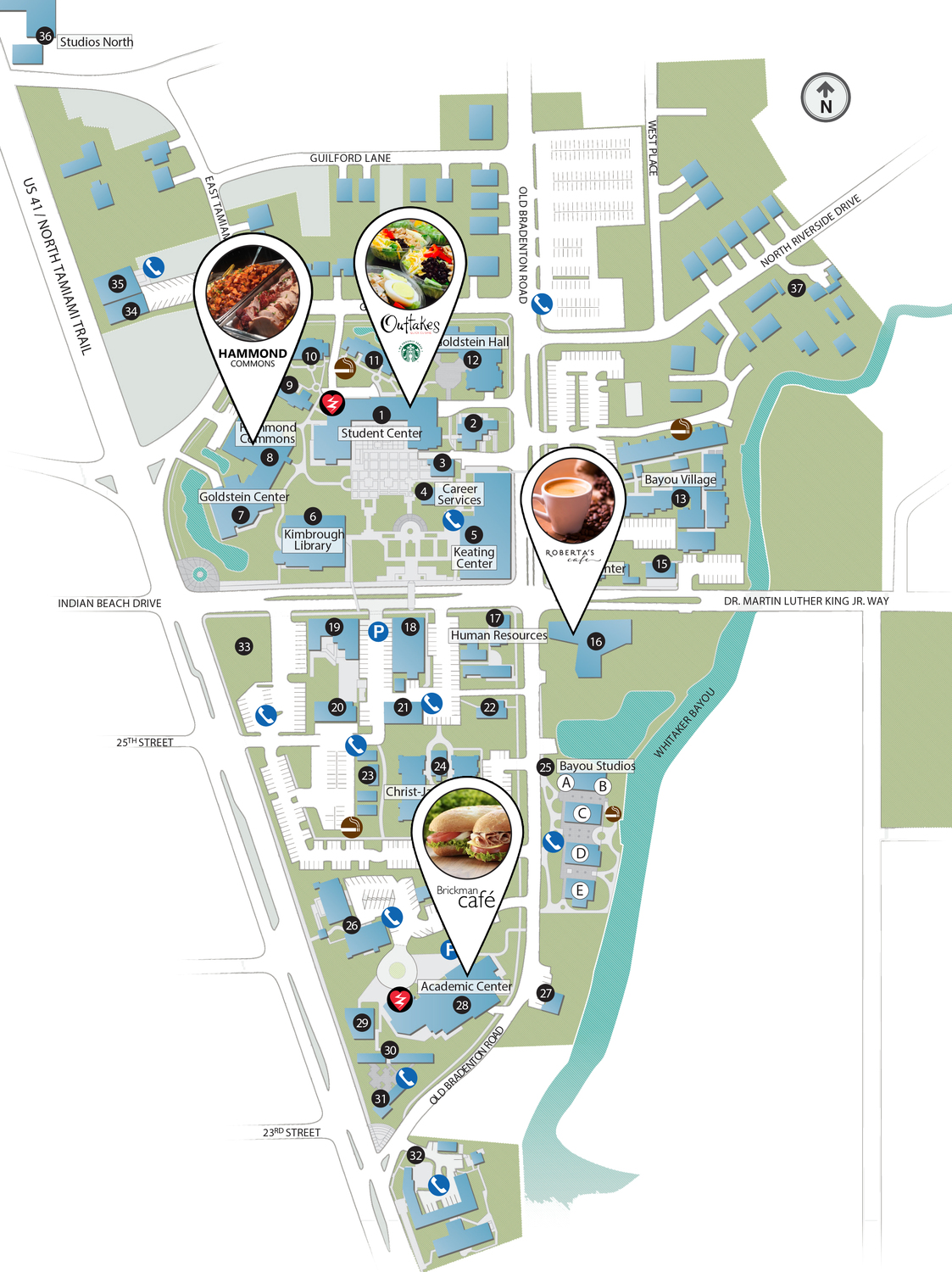 Ringling College Campus Map Dine On Campus At Ringling College Of Art & Design || Where To Eat?