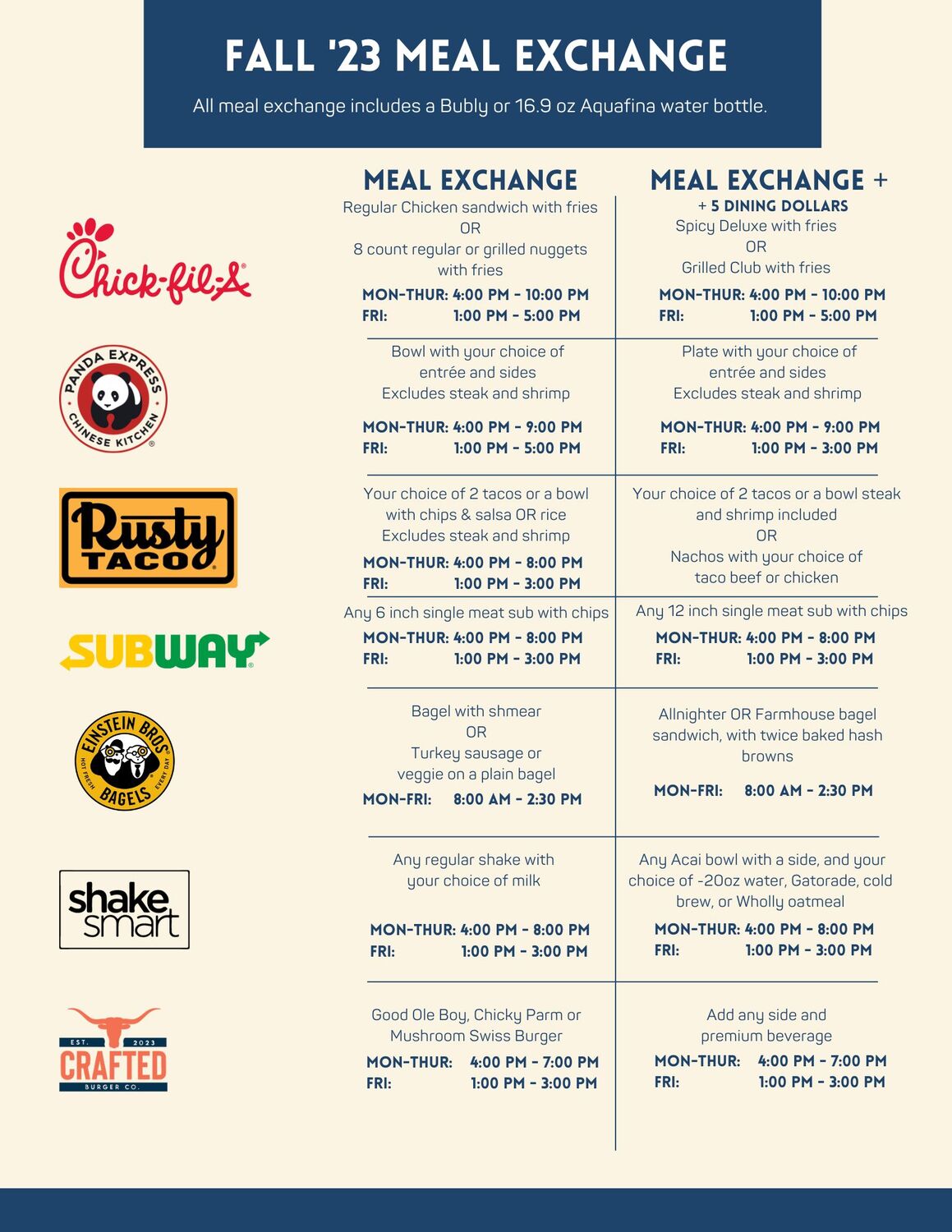 Check out our NEW Dine-in Deals!